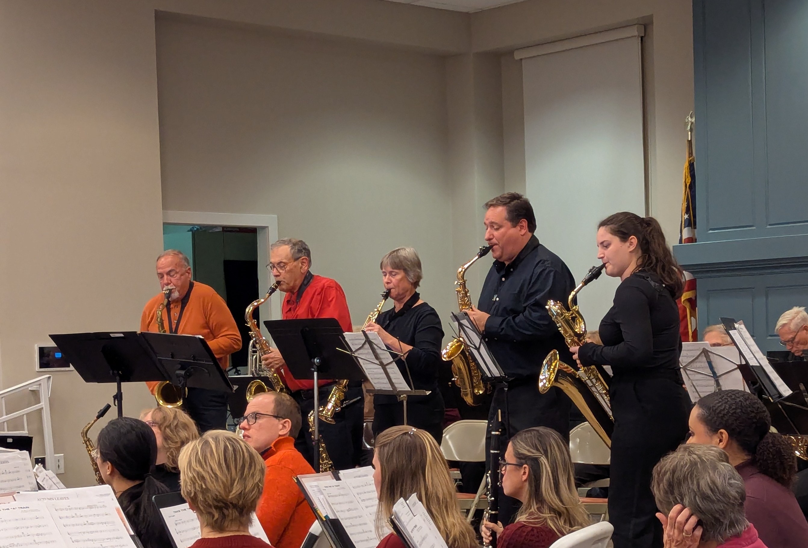 Moorestown Community Band sax ensemble performance