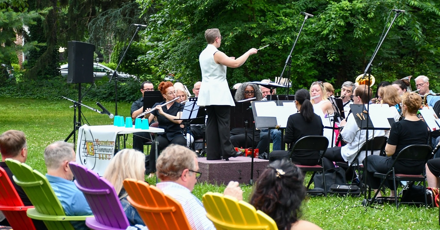 Moorestown Community Band outdoor summer concert