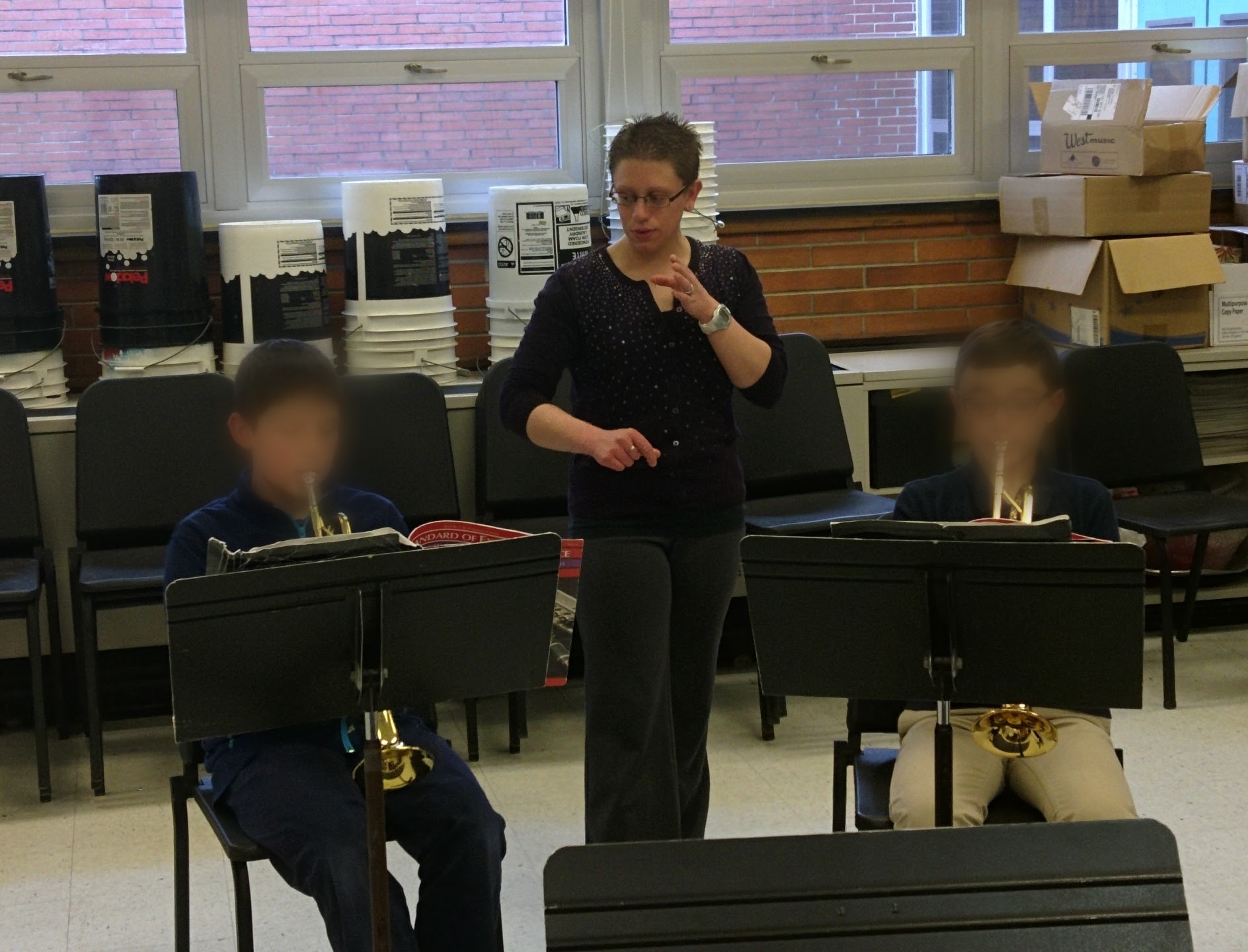 Chamber music coaching session